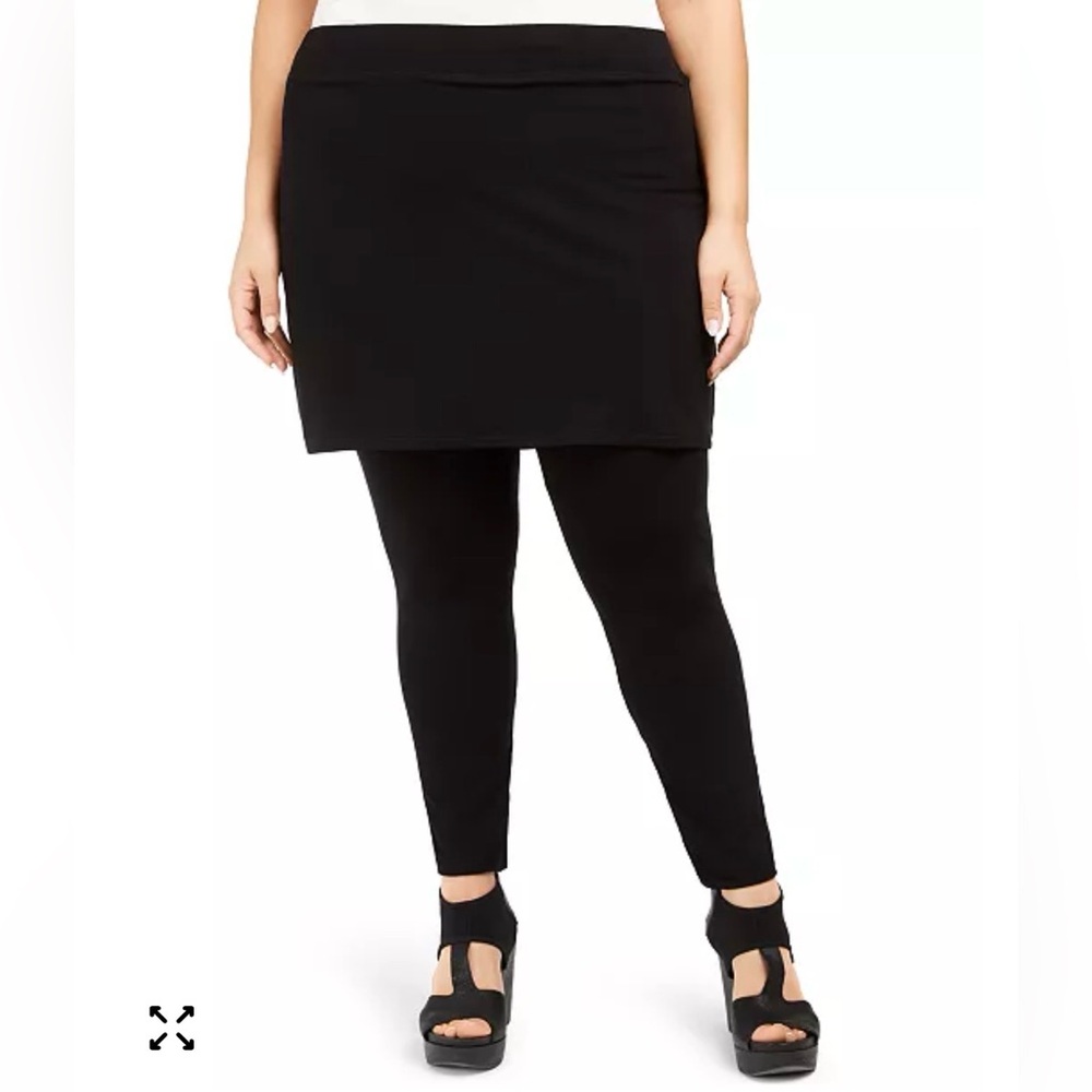 Eileen Fisher Jersey knit skirted leggings XL